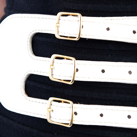 JO NO FUI WHITE CLASSIC BELT | WOMENS - Picture 3 of 4